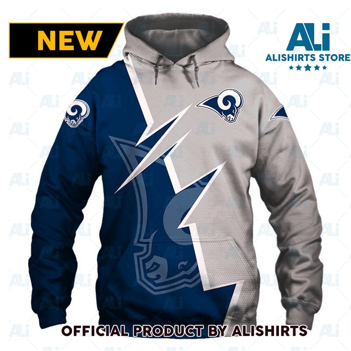 NFL Los Angeles Rams Zigzag Graphic Hoodie