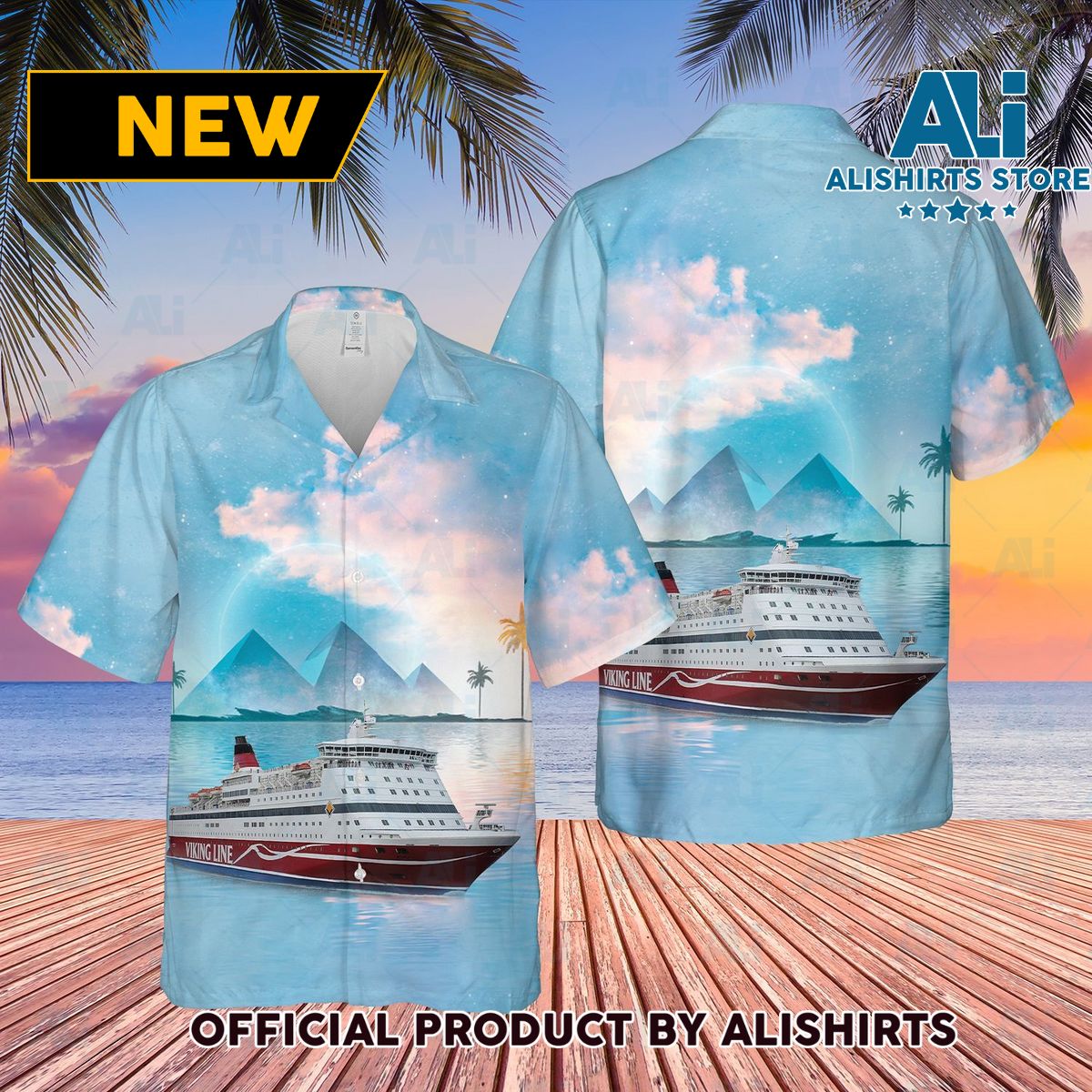 Viking Line Hawaiian Shirt