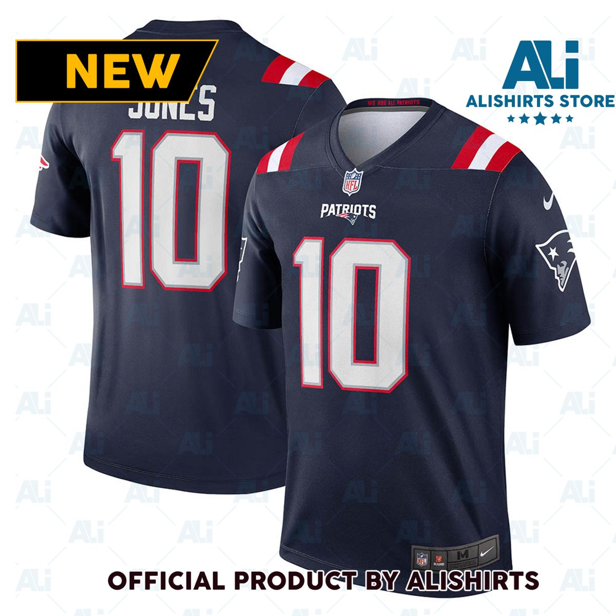 New England Patriots Mac Jones Legend Jersey Navy