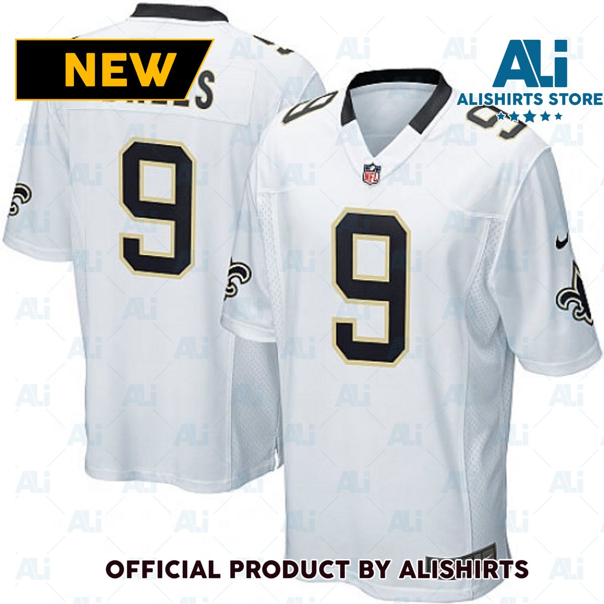 New Orleans Saints Drew Brees Game Jersey White