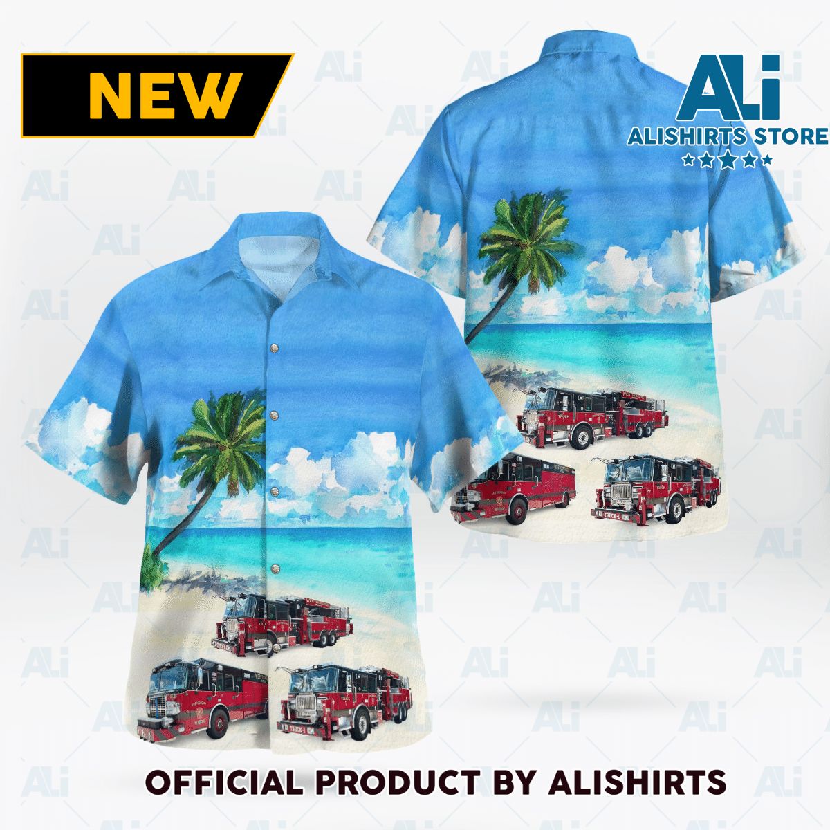 Westborough FD Summer Beach Hawaiian Shirt