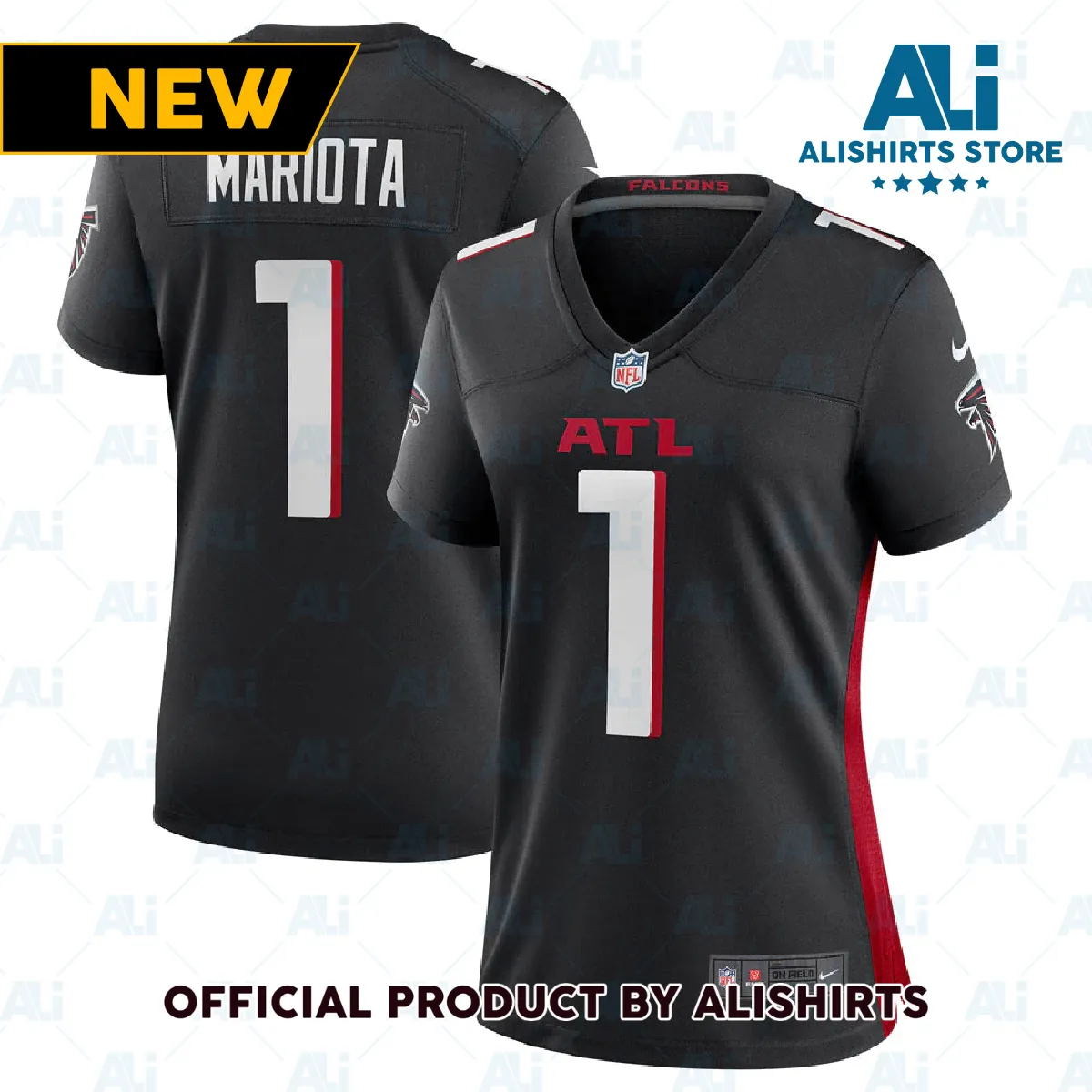 Atlanta Falcons Marcus Mariota Game Jersey Black