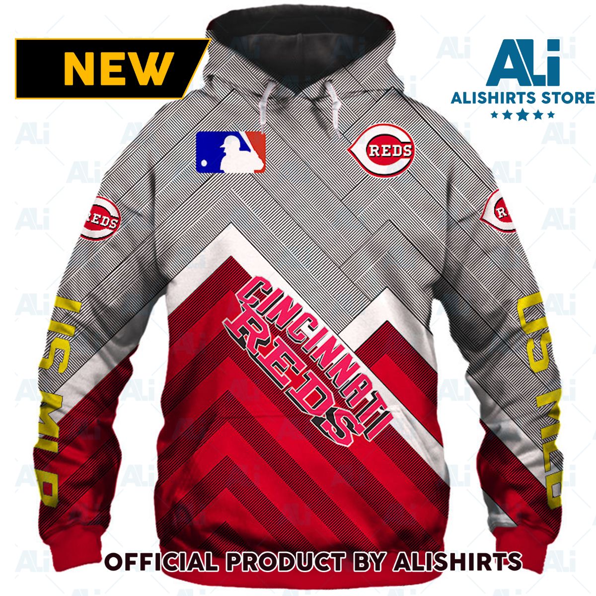 MLB Cincinnati Reds Grid Graphic Hoodie