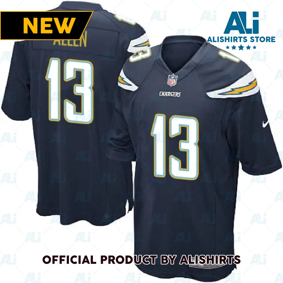 Los Angeles Chargers Keenan Allen Game Jersey Navy Blue