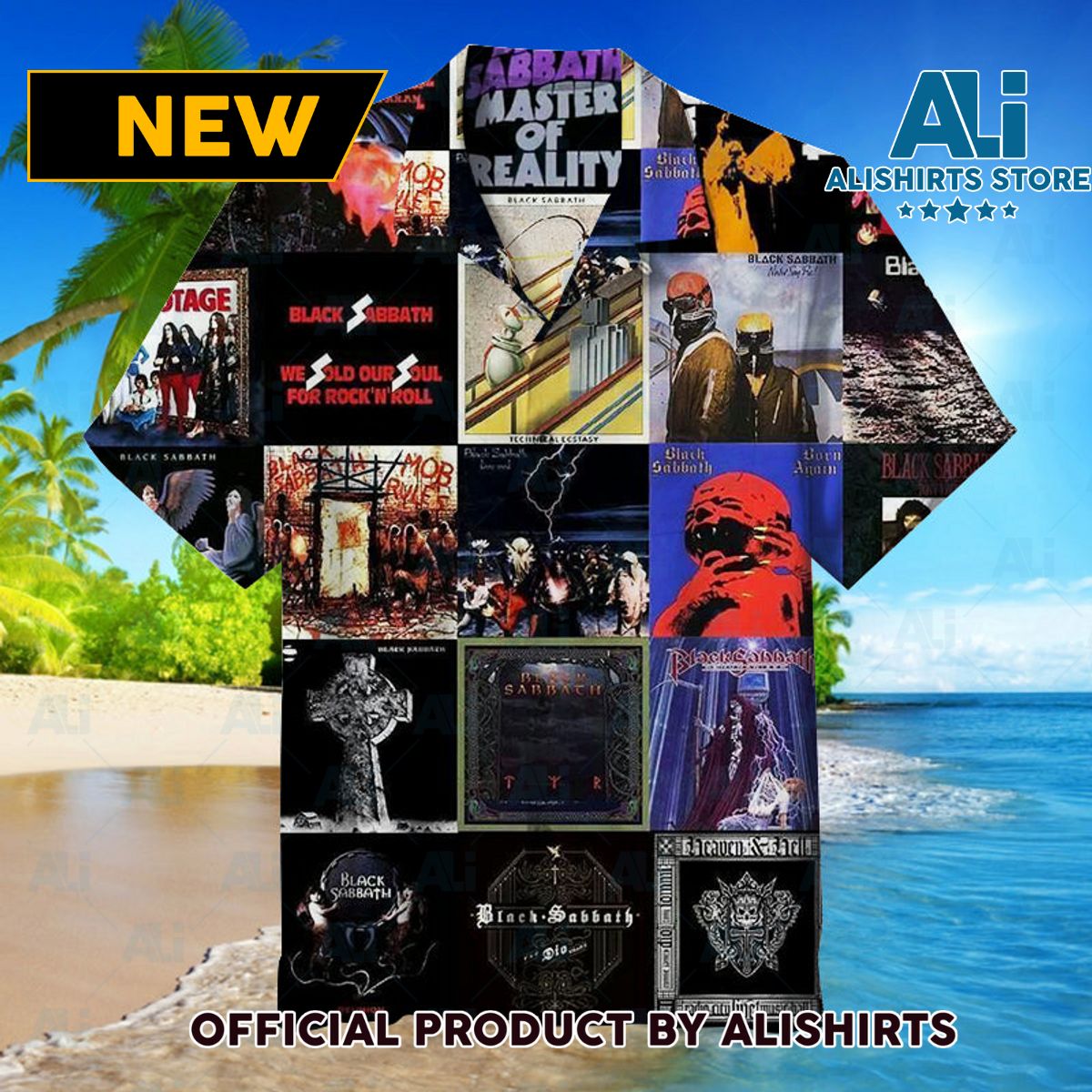 Black Sabbath Albums Artworks Hawaiian Shirt