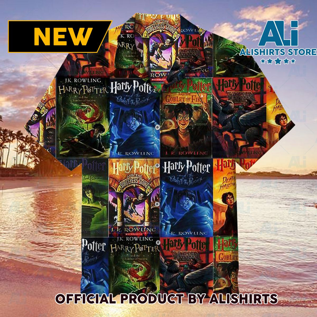 Harry Potter Book Unisex Hawaiian Shirt