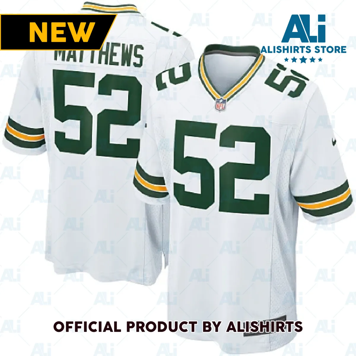 Green Bay Packers Clay Matthews Game Jersey White