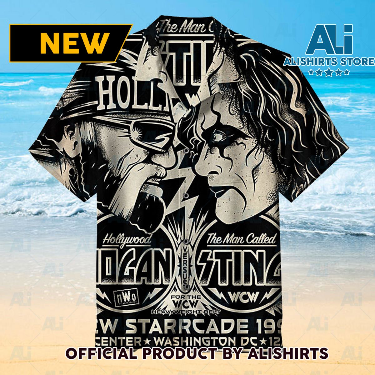 HOLLYWOOD HDGAN VS THE MAN CALLED STING Universal Hawaiian Shirt