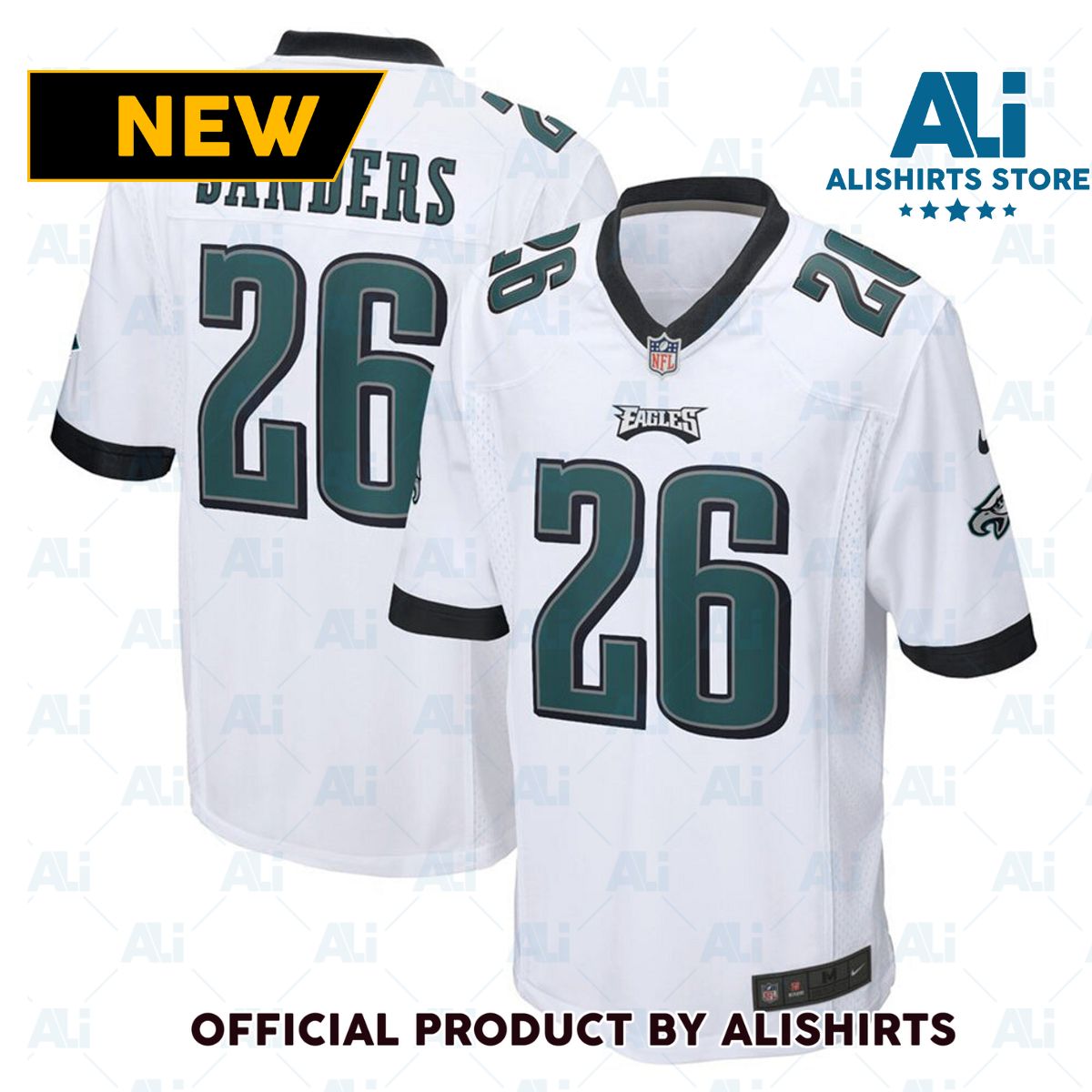 Philadelphia Eagles Miles Sanders Game Vapor Jersey White