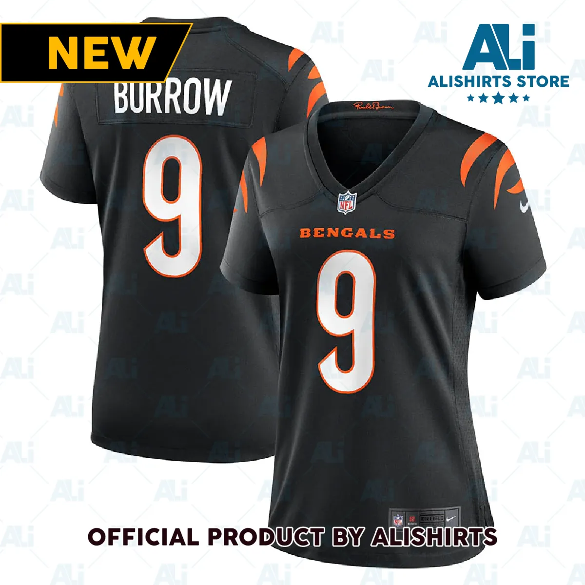 Cincinnati Bengals Joe Burrow Game Jersey Black