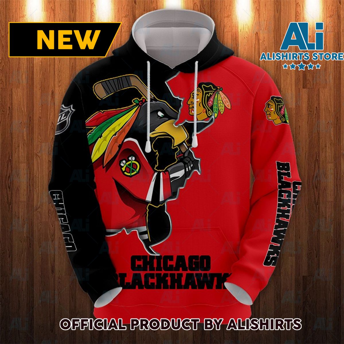 NHL Chicago Blackhawks Indian Hawks Hoodie