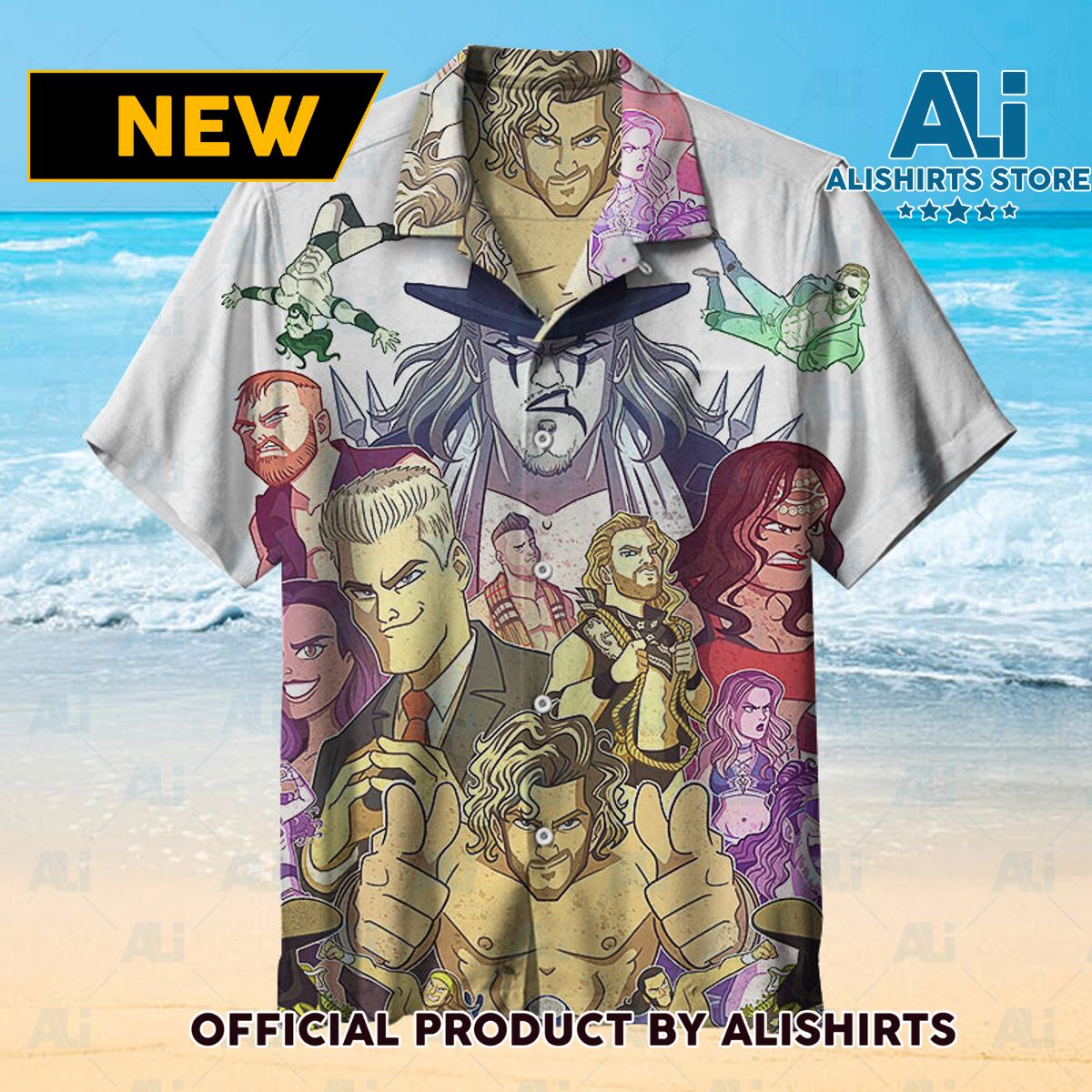 All Elite Wrestling Universal Hawaiian Shirt