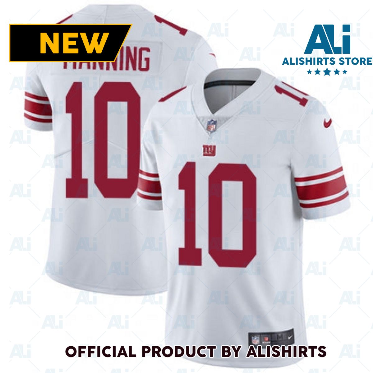 New York Giants Eli Manning Limited Player Jersey White