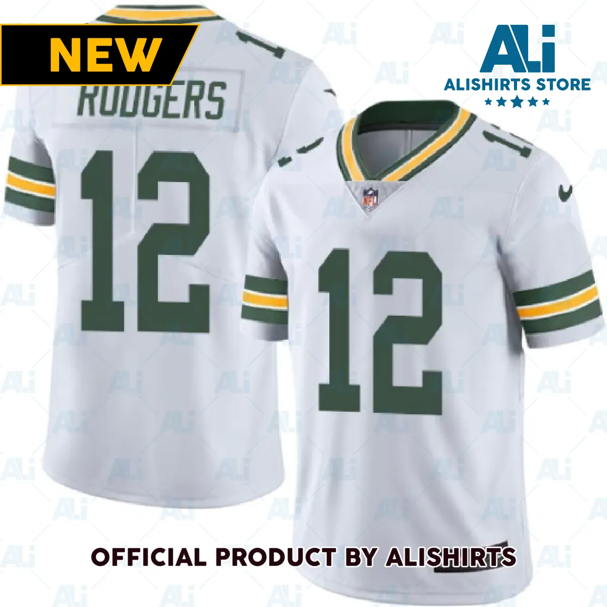 Green Bay Packers Aaron Rodgers Limited Player Jersey White