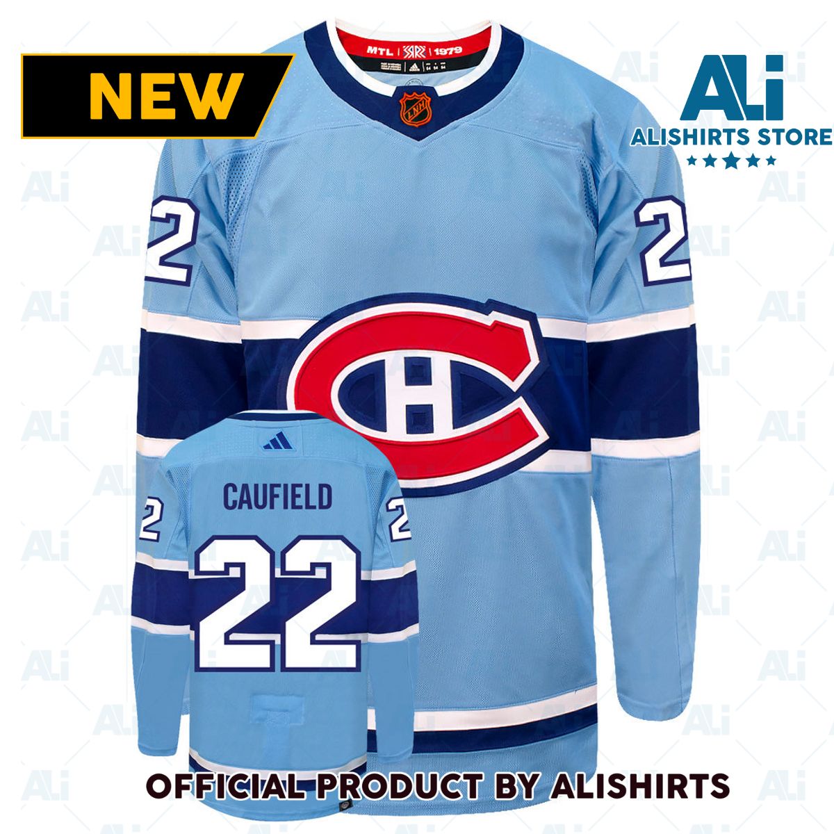 Cole Caufield Montreal Canadiens Adidas 2022 Primegreen Reverse Retro Authentic NHL Hockey Jersey