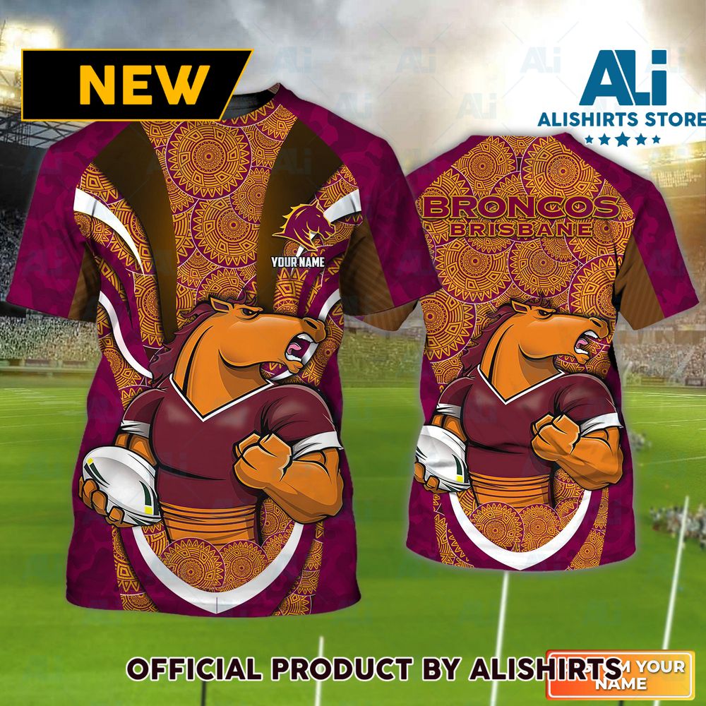 Brisbane Broncos Personalized Name Tshirts