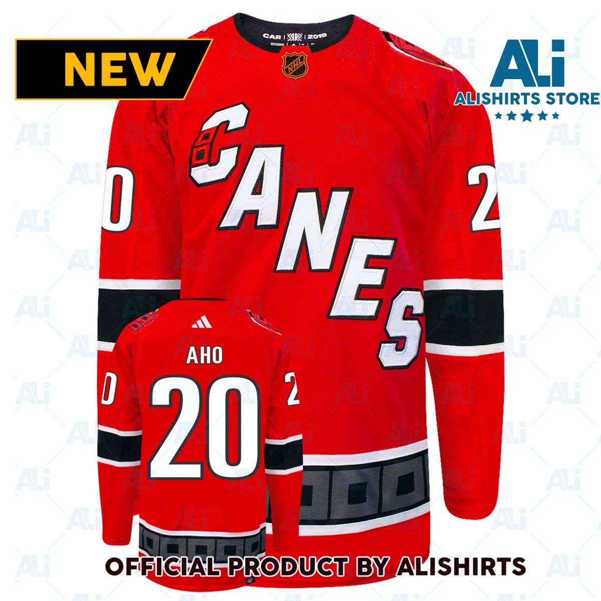 Sebastian Aho Carolina Hurricanes Adidas 2022 Primegreen Reverse Retro Authentic NHL Hockey Jersey