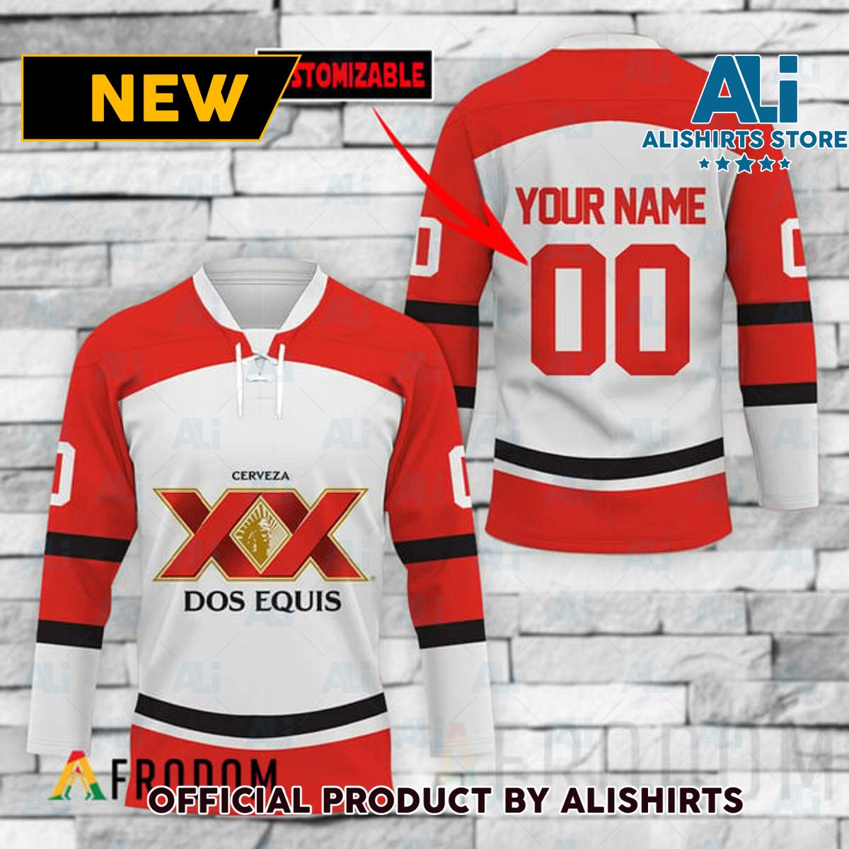 Personalized Dos Equis Hockey Jersey