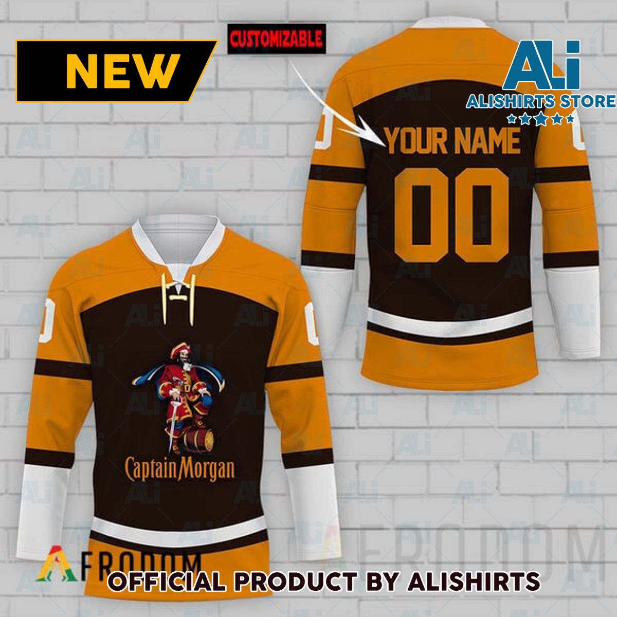 Personalized Captain Morgan Hockey Jersey