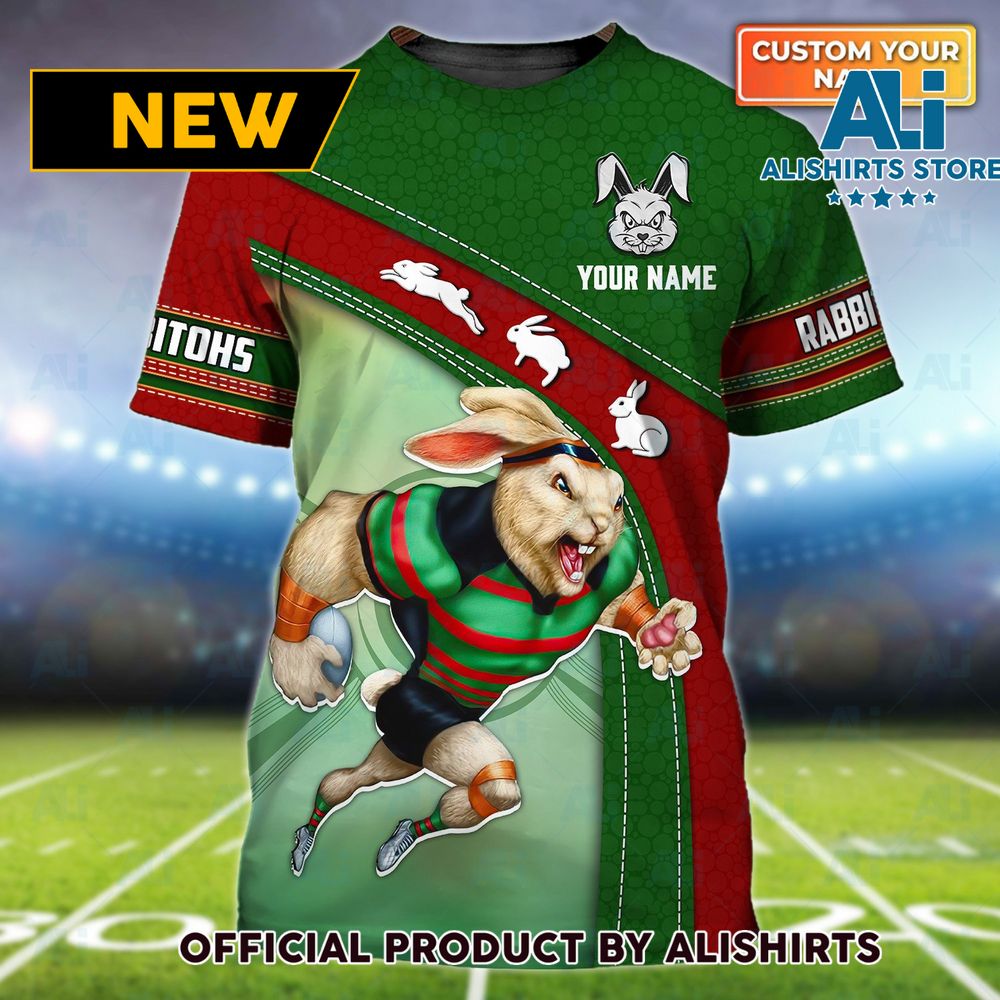 Rabbitohs Fans Muscle Personalized Name Tshirts