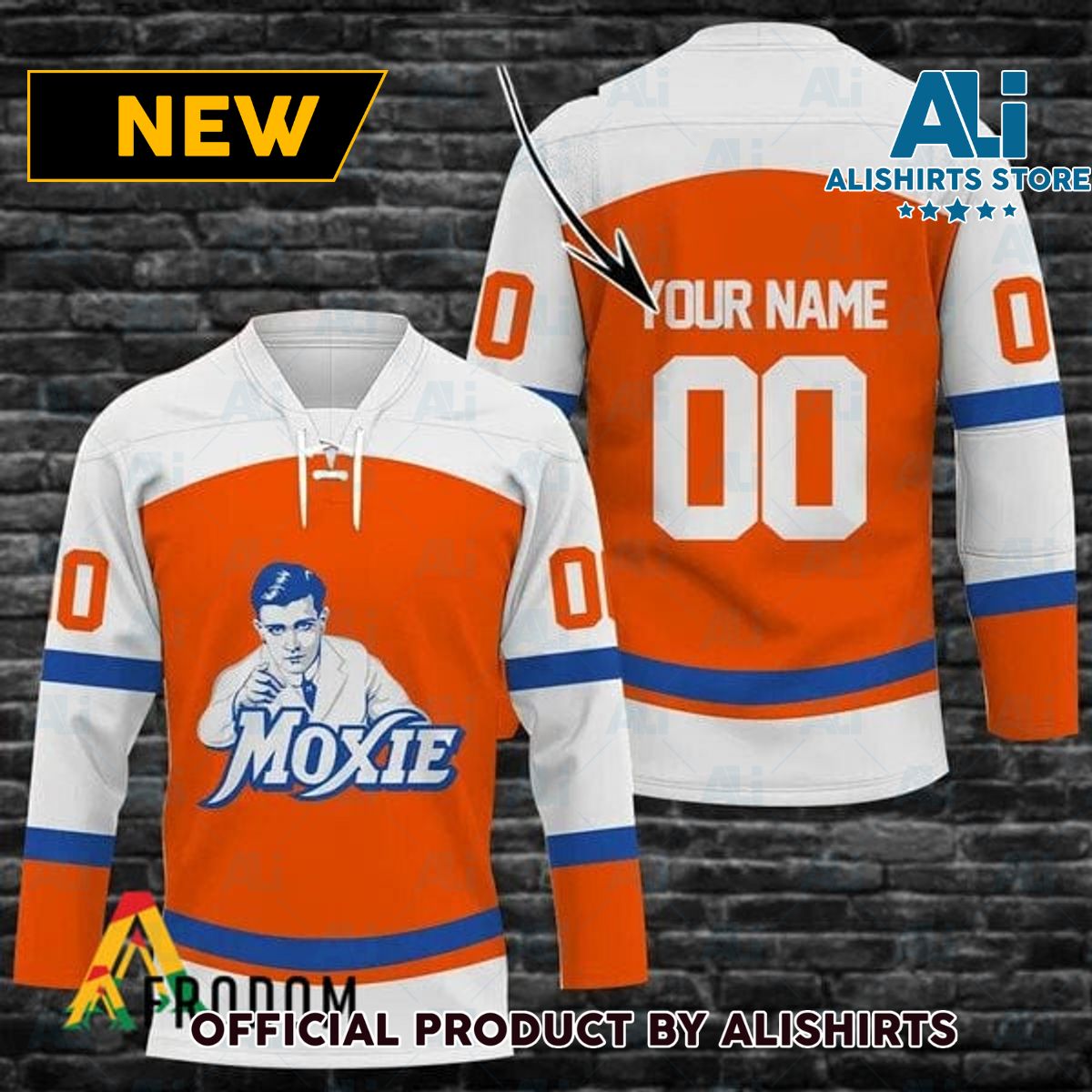 Personalized Moxie Soda Hockey Jersey