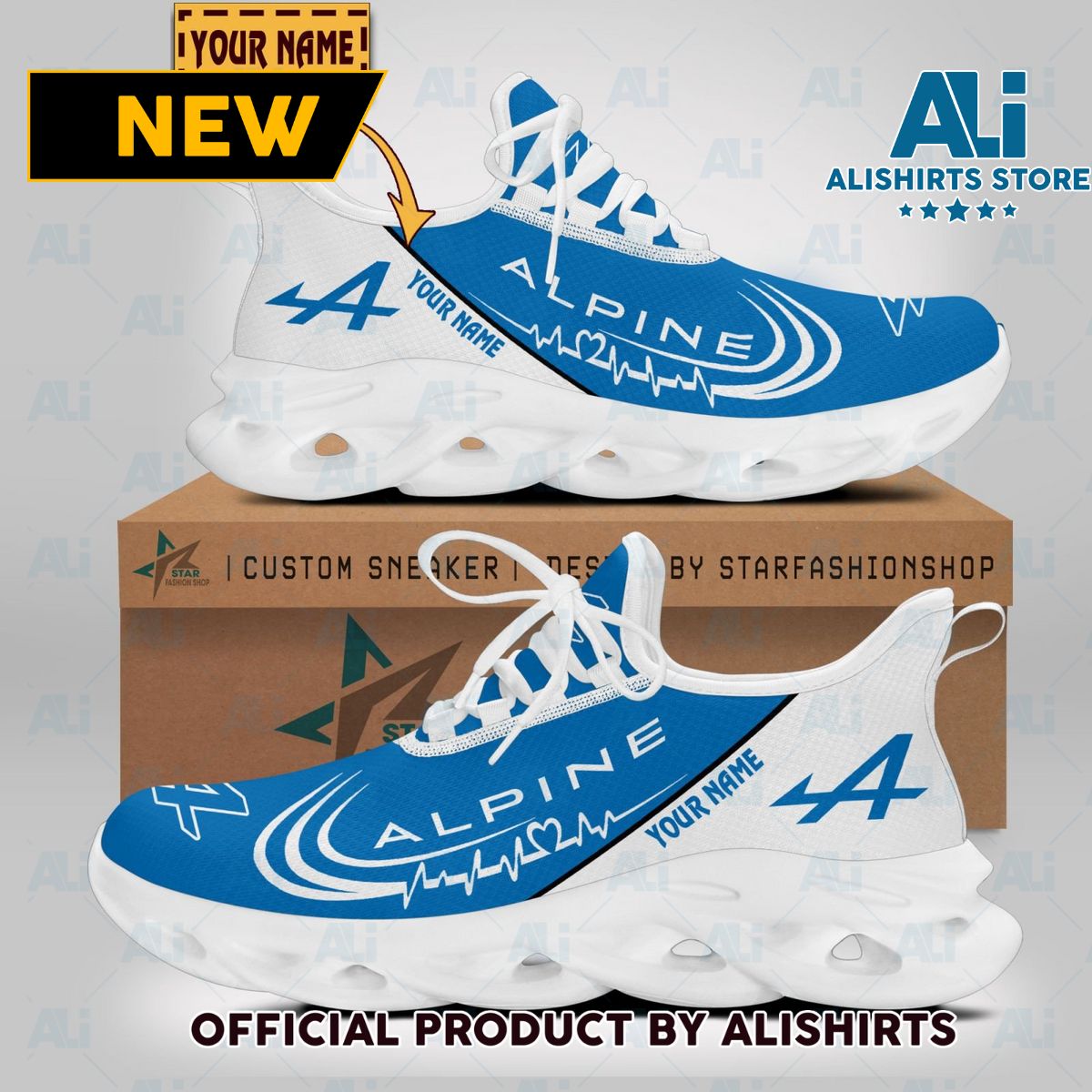Alpine Car Brand Lover Clunky Sneaker Max Soul Shoes