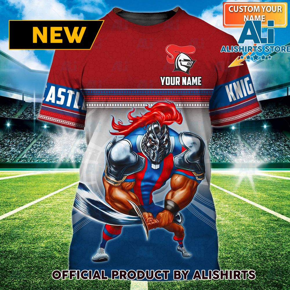 Newcastle Knights Novocastrians Muscle NRL Personalized Name Tshirts