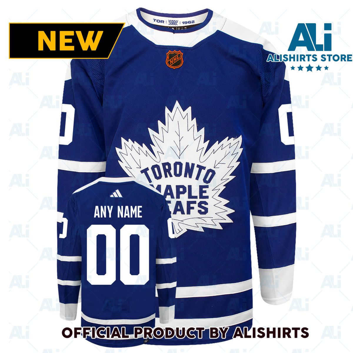 Customizable Toronto Maple Leafs Adidas 2022 Primegreen Reverse Retro Authentic NHL Hockey Jersey