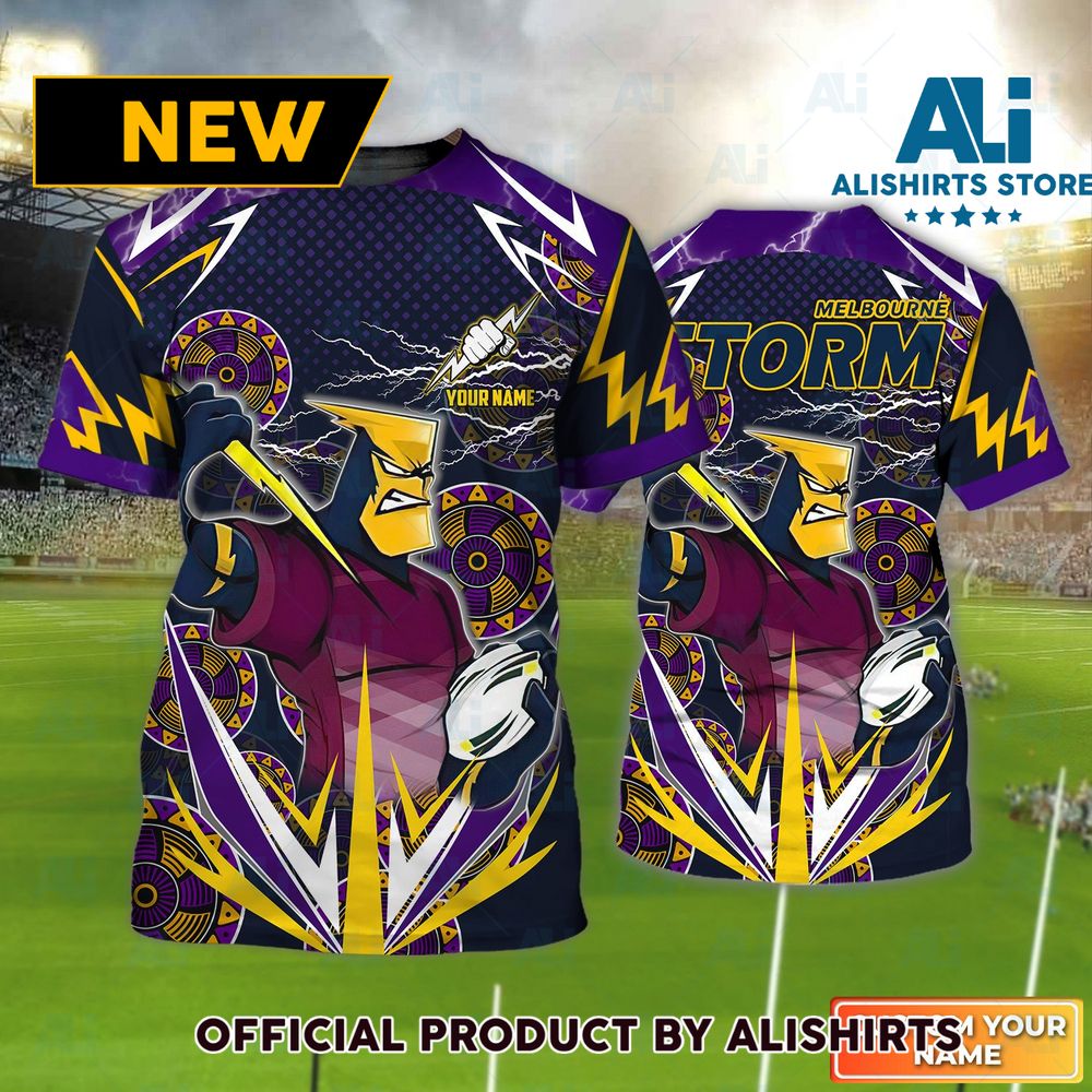 NRL Melbourne Storm Personalized Name Tshirts