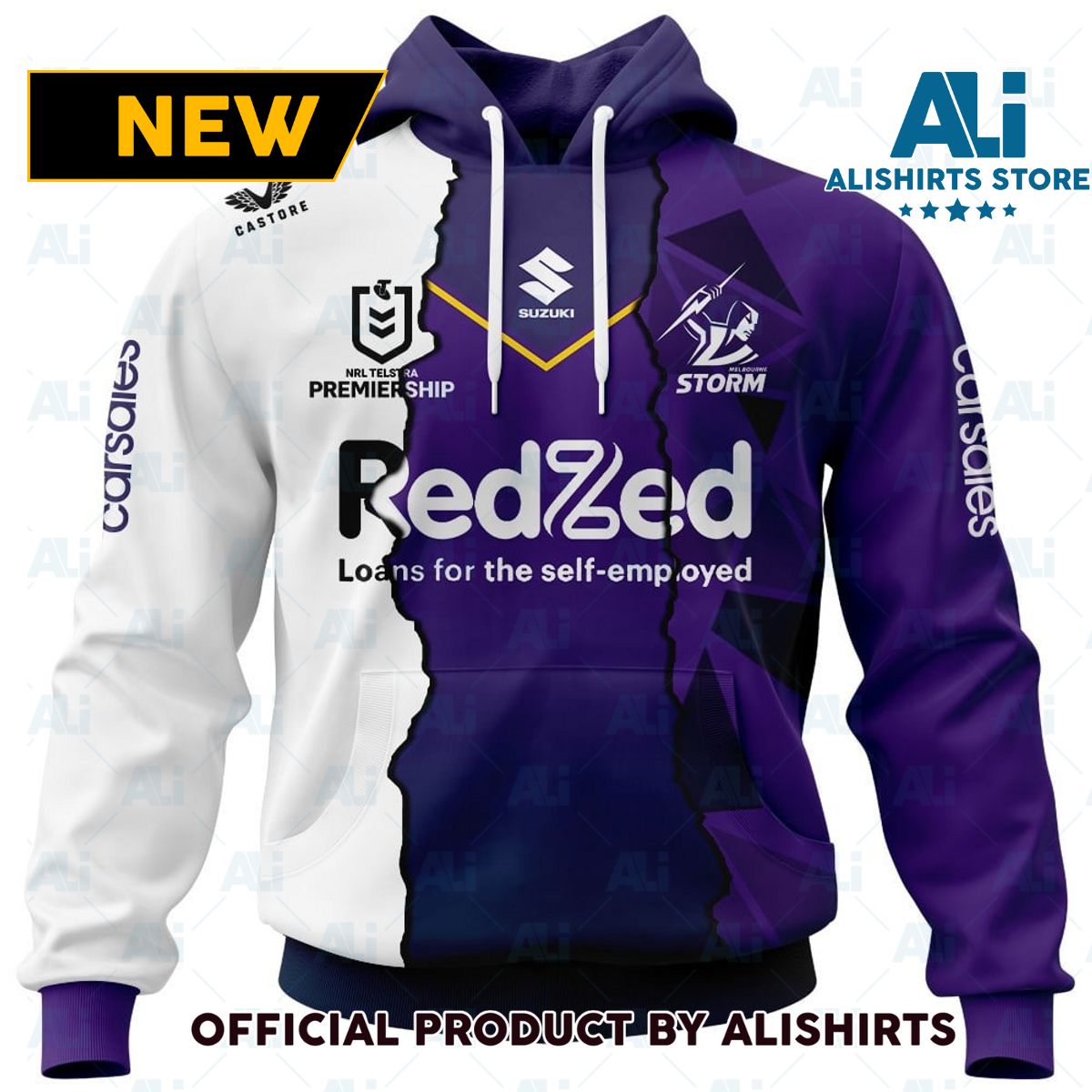 Personalized 2023 NRL Melbourne Storm Mix Jerseys Hoodie