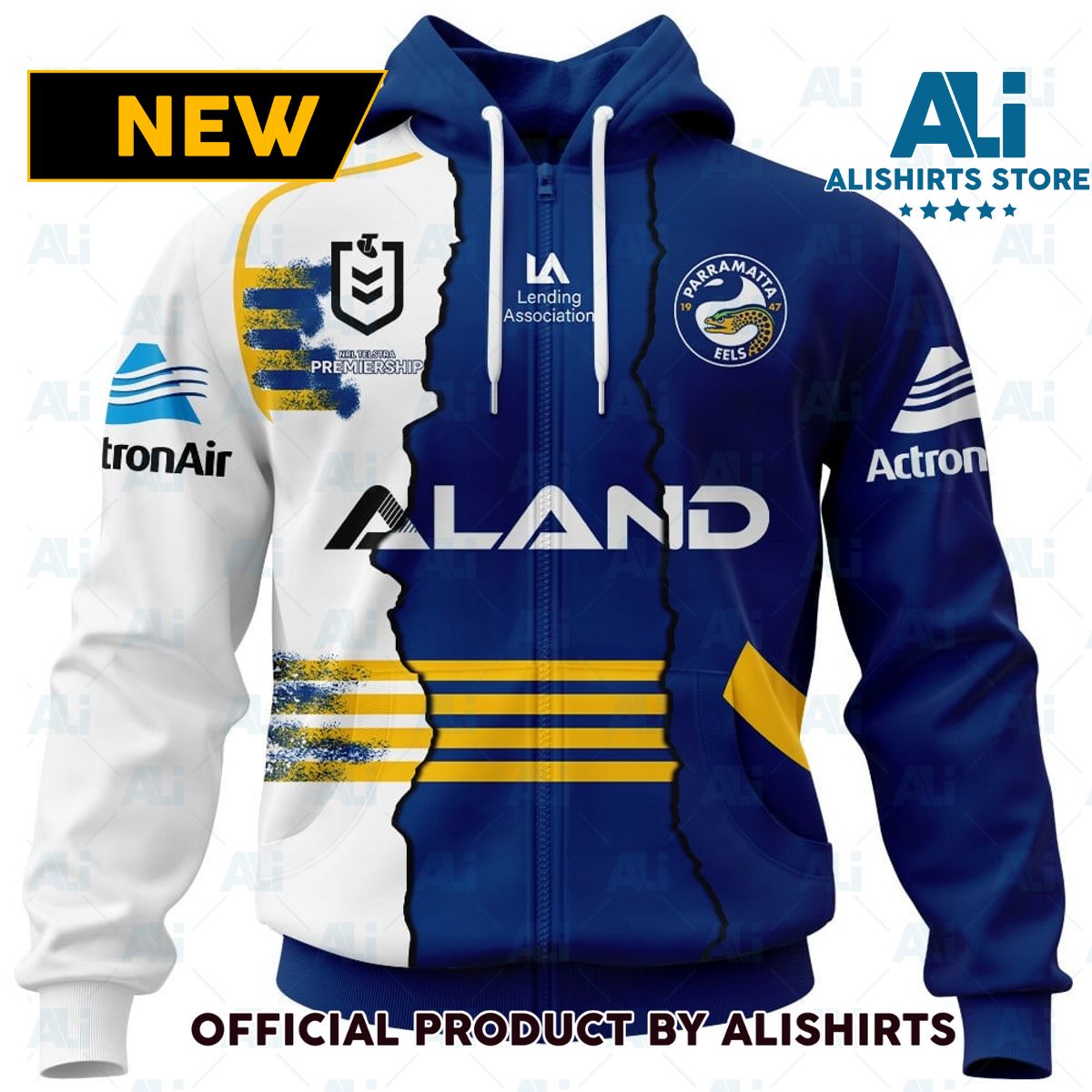 Personalized 2023 NRL Parramatta Eels Mix Jerseys Hoodie