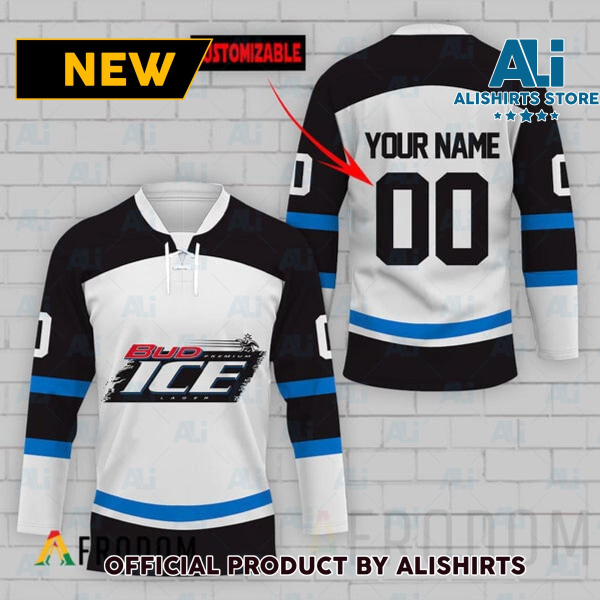 Personalized Bud Ice Hockey Jersey