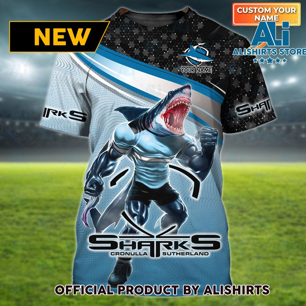 Cronulla-Sutherland Sharks NRL Personalized Name Tshirts