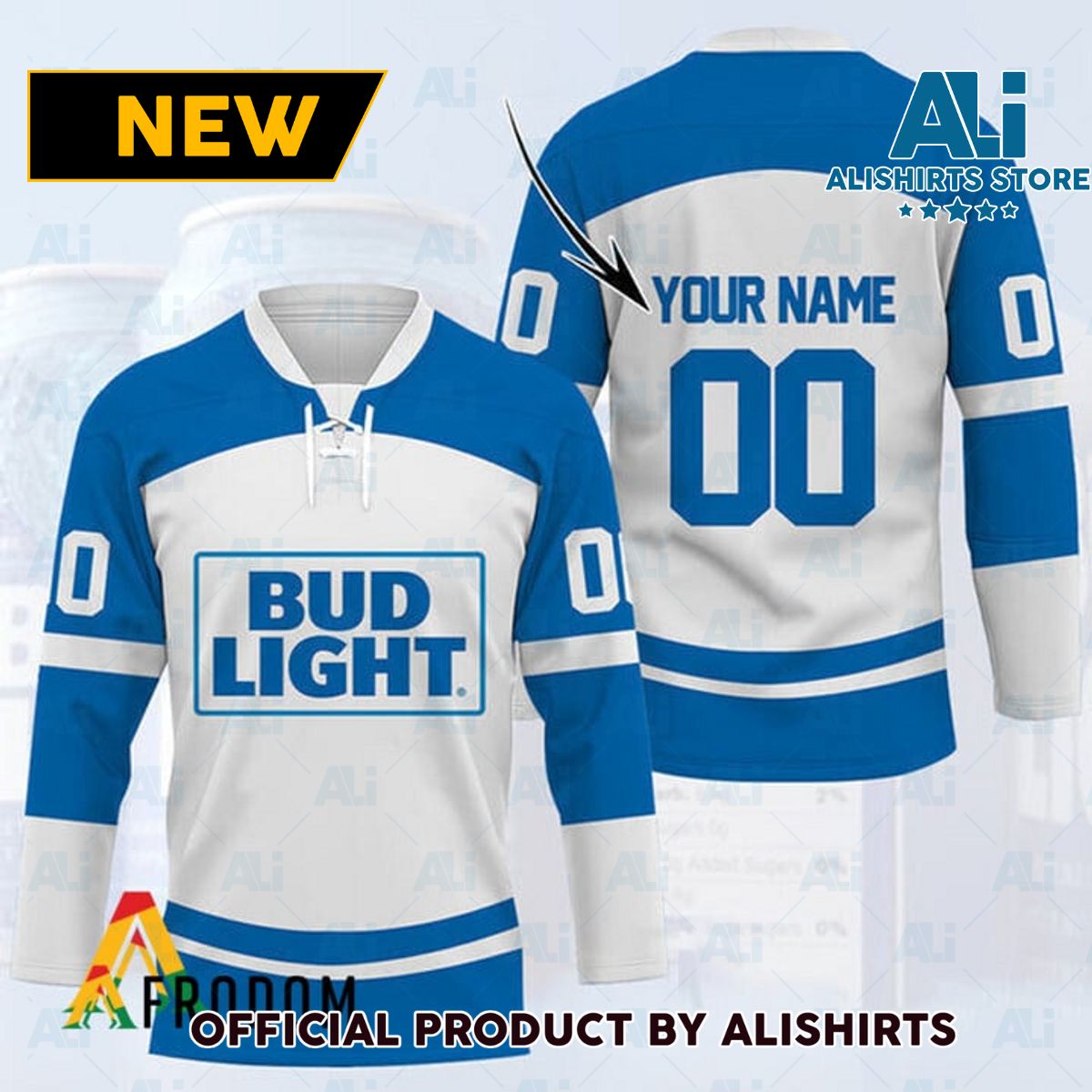 Personalized Bud Light Hockey Jersey