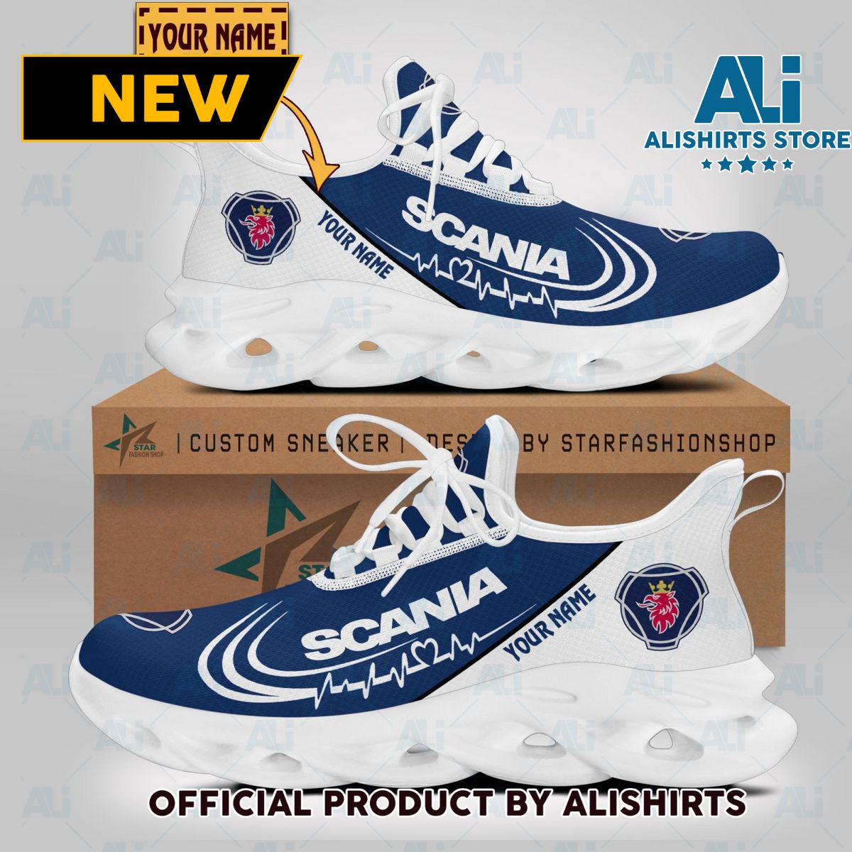 Scania Car Brand Lover Clunky Sneaker Max Soul Shoes