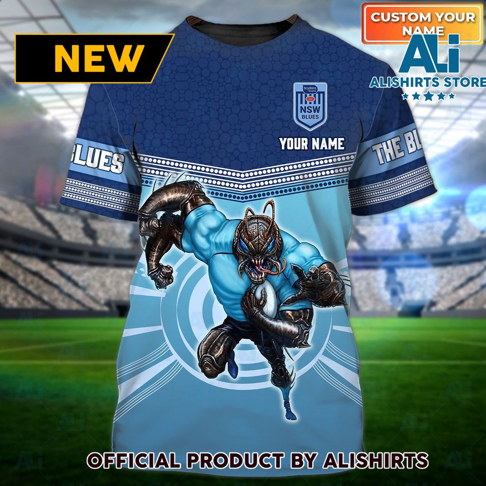 NSW The Blues Cockroaches Personalized Name Tshirts