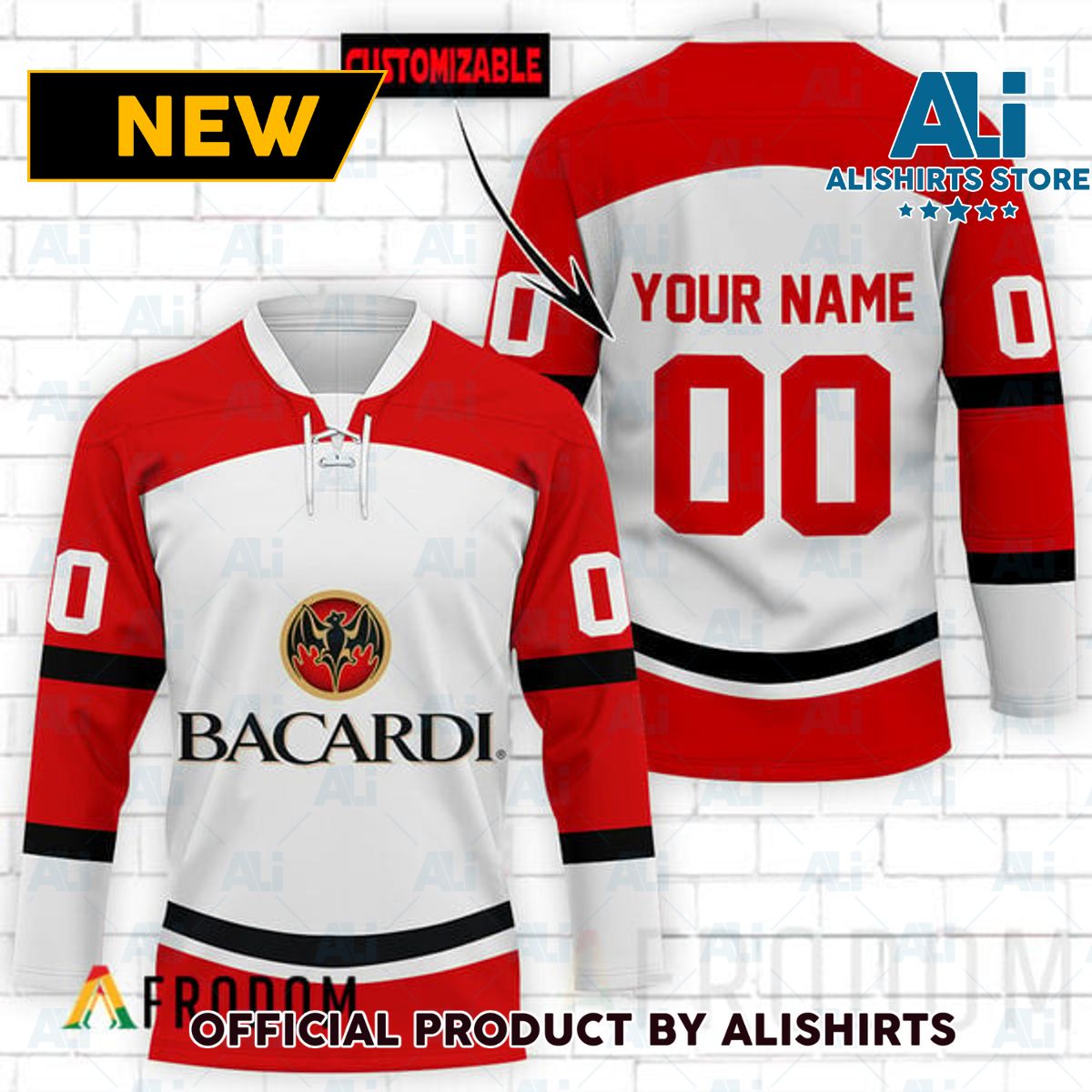 Personalized Bacardi Hockey Jersey