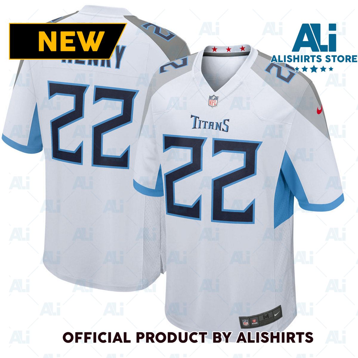 Tennessee Titans Derrick Henry Game Football Jersey White