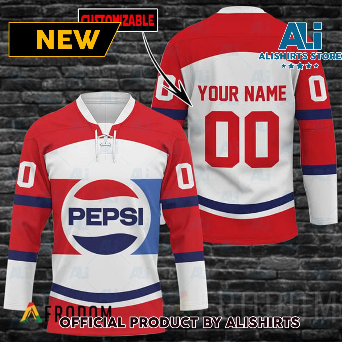 Personalized Pepsi Hockey Jersey