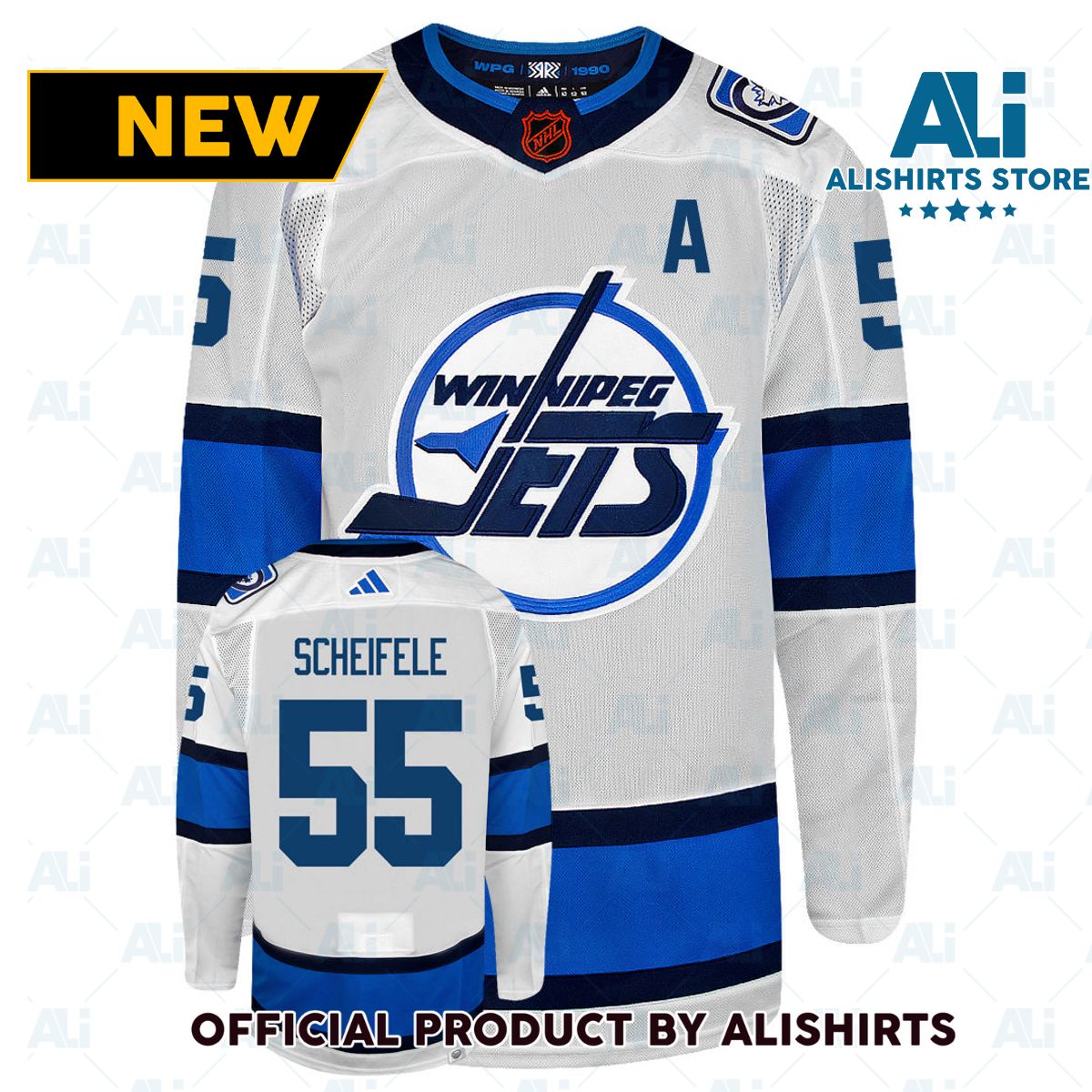 Mark Scheifele Winnipeg Jets Adidas 2022 Primegreen Reverse Retro Authentic NHL Hockey Jersey