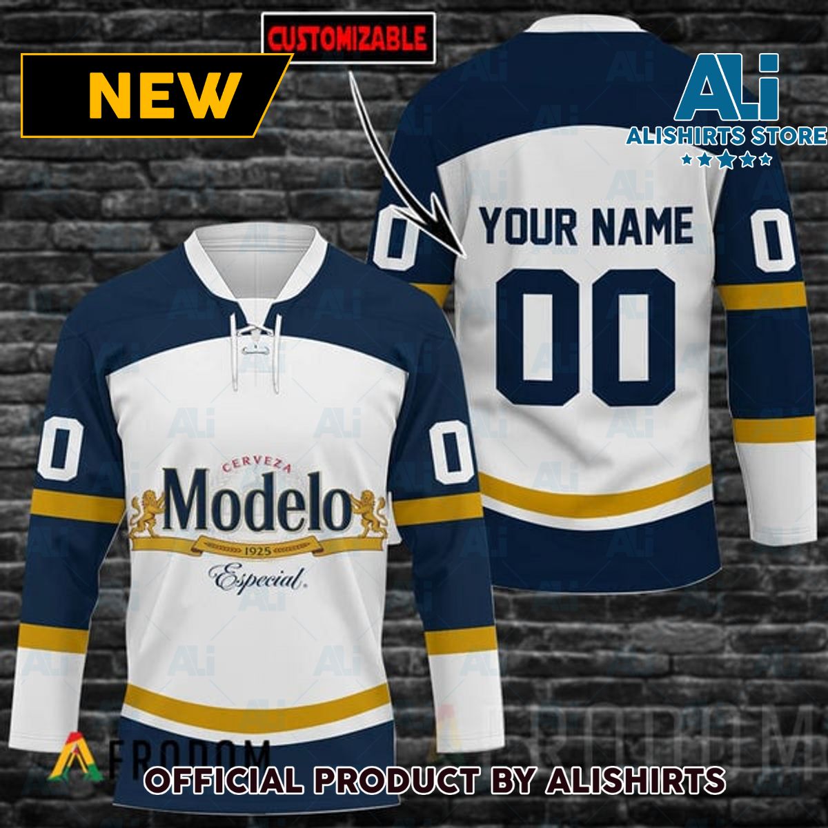 Personalized Modelo Beer Hockey Jersey