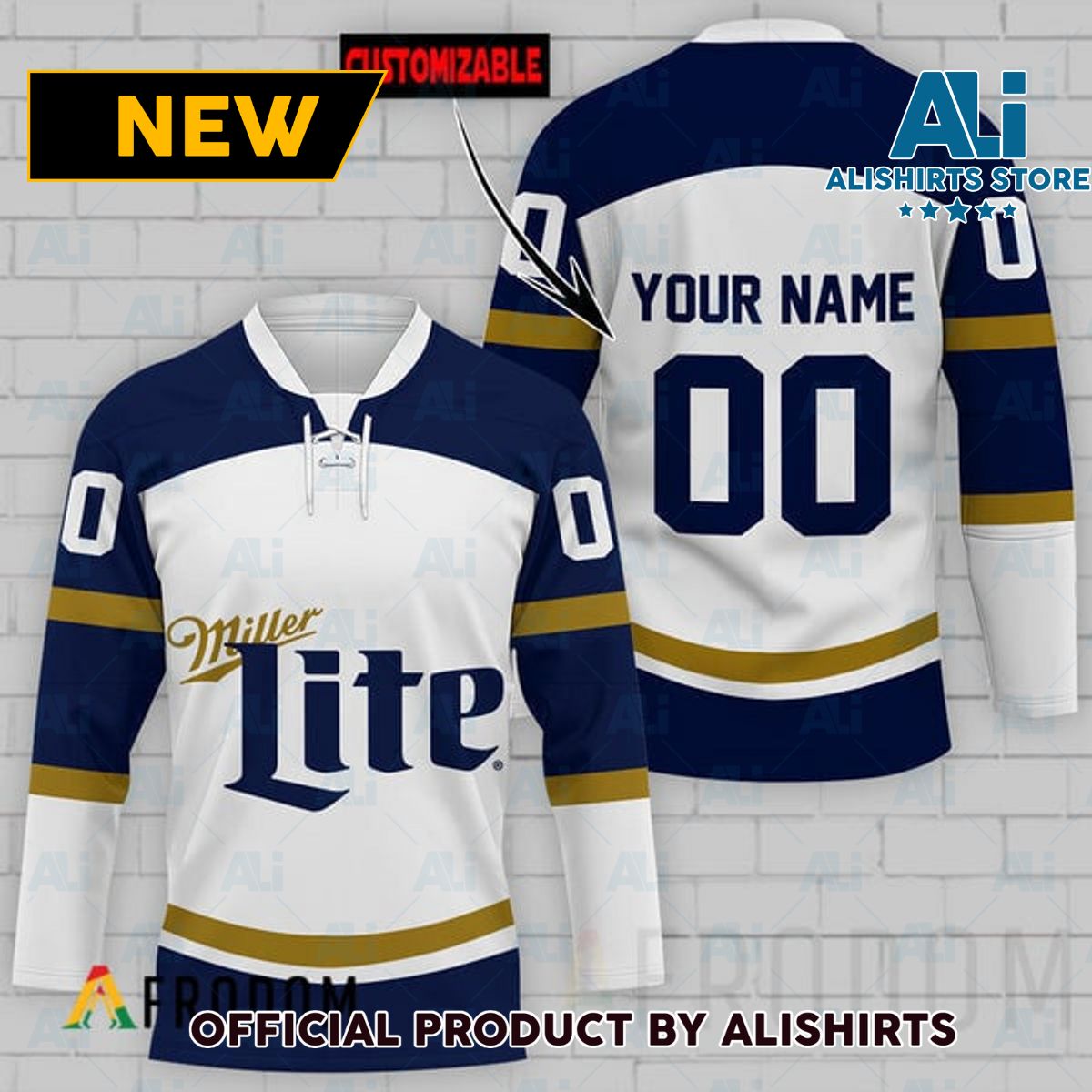 Personalized Miller Lite Hockey Jersey