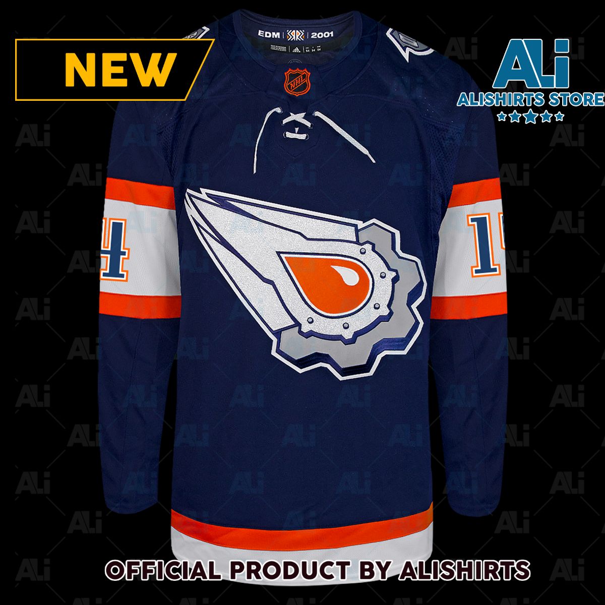 Mattias Ekholm Customizable Edmonton Oilers Adidas 2022 Primegreen Reverse Retro Authentic NHL Hockey Jersey