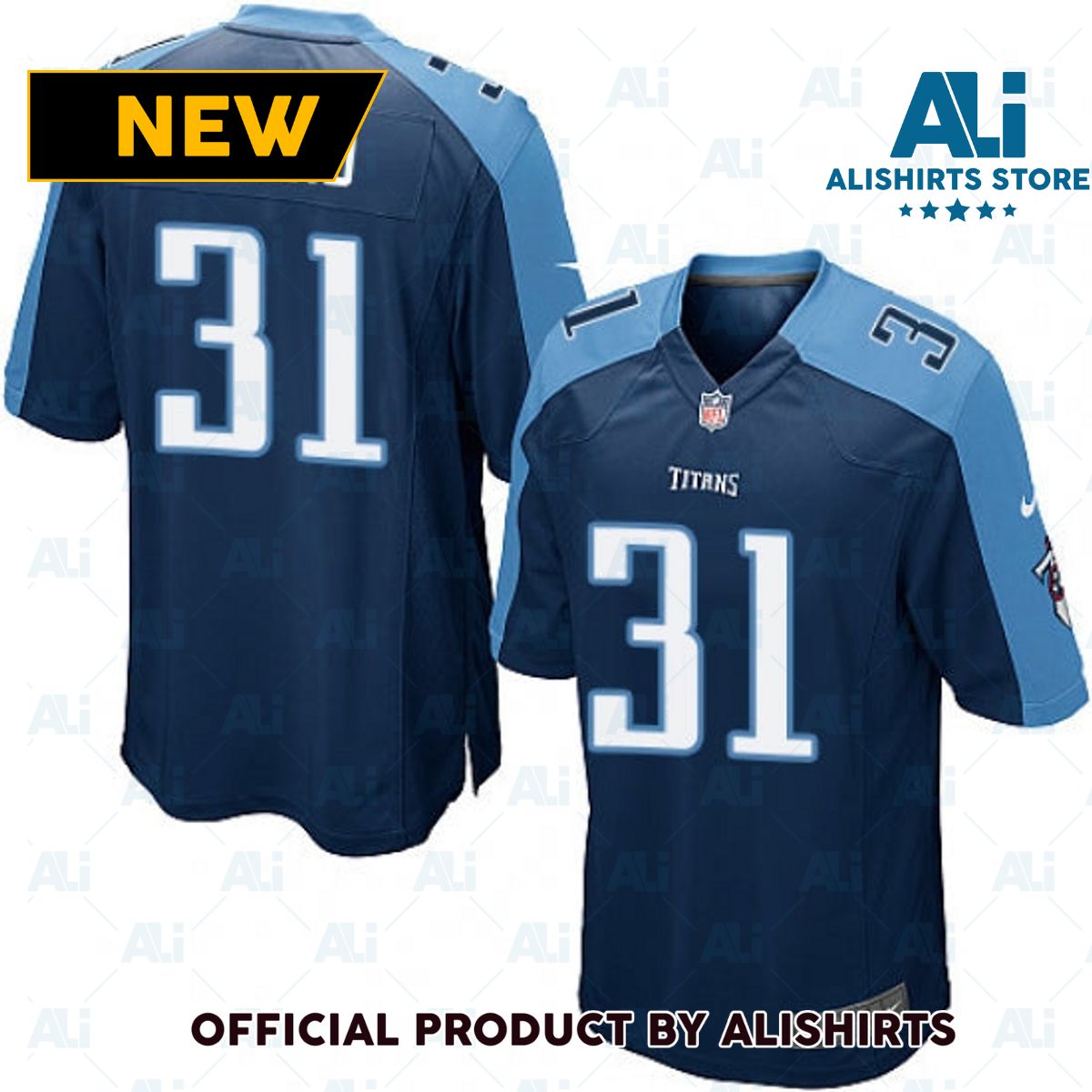 Tennessee Titans Kevin Byard Alternate Game Navy Blue Football Jersey