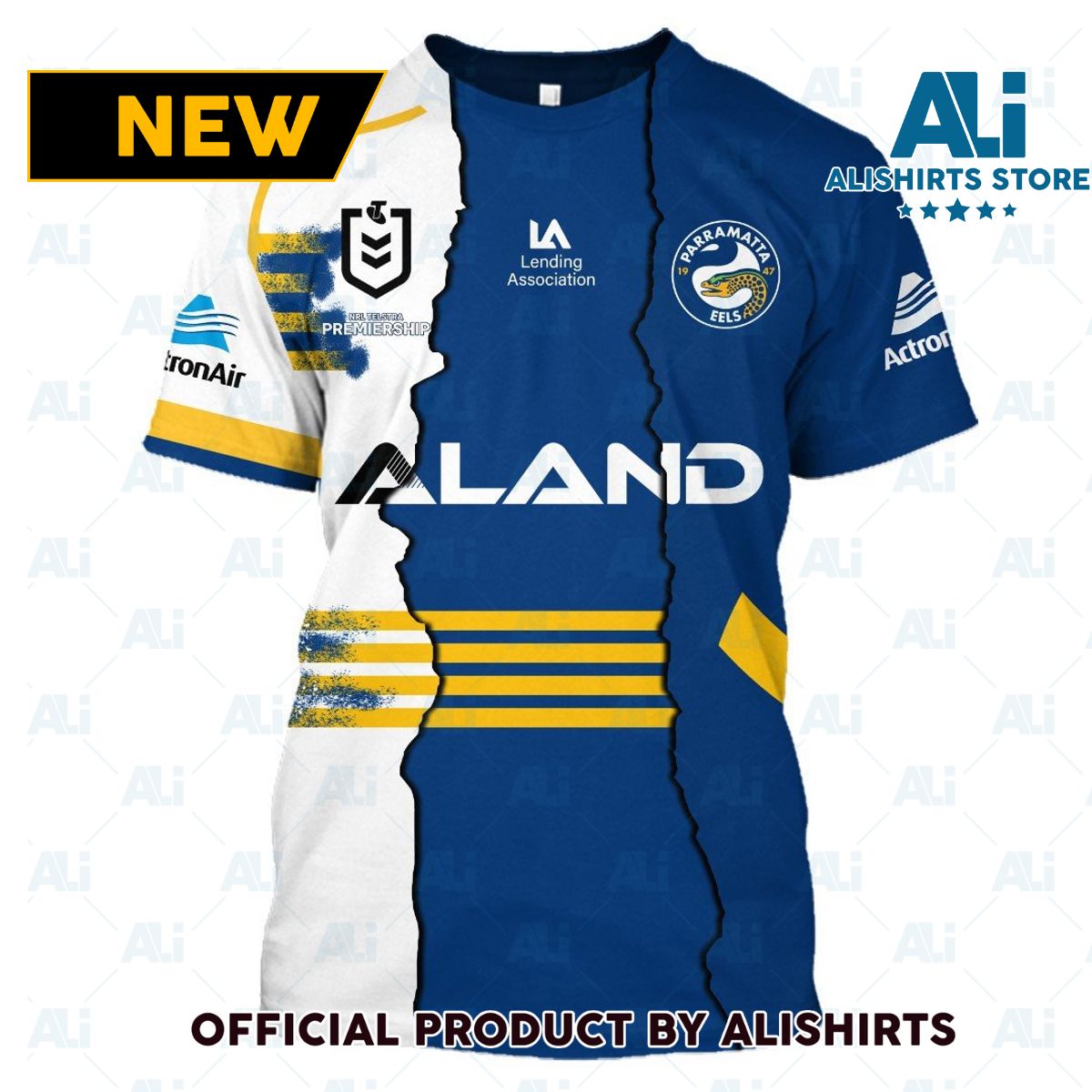 Personalized 2023 NRL Parramatta Eels Mix Jerseys T-Shirts