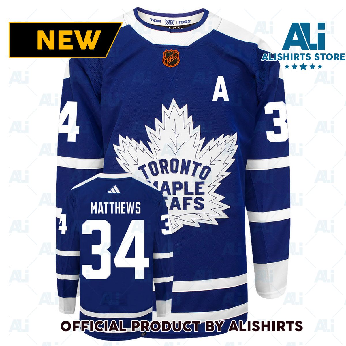 Auston Matthews Toronto Maple Leafs Adidas 2022 Primegreen Reverse Retro Authentic NHL Hockey Jersey