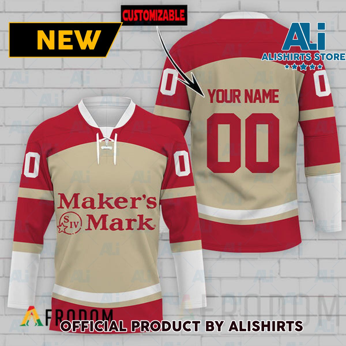 Personalized Maker's Mark Hockey Jersey