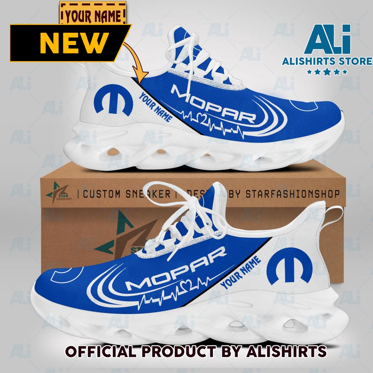 Mopar Car Brand Lover Clunky Sneaker Max Soul Shoes