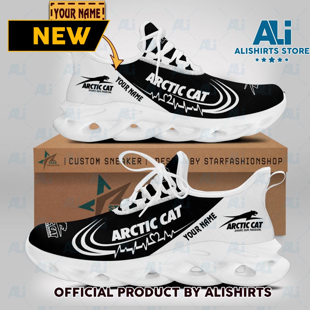 Arctic Cat Car Brand Lover Clunky Sneaker Max Soul Shoes