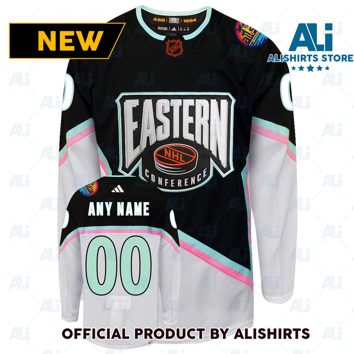 All-Star Eastern Conference 2023 Adidas NHL Reverse Retro Hockey Jersey